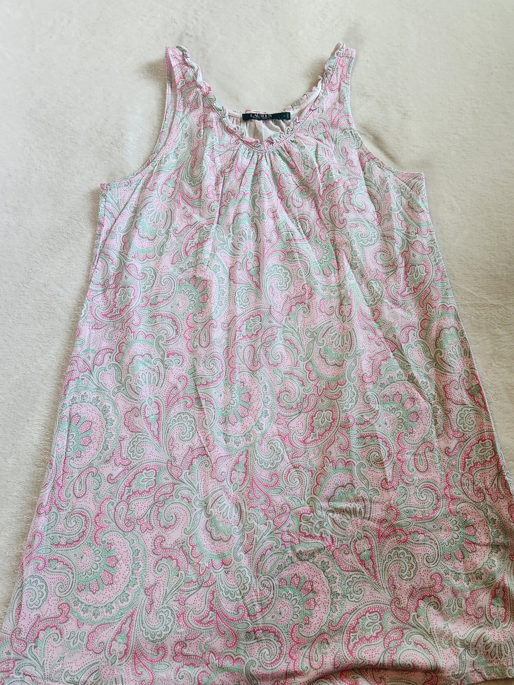 Lauren Ralph Lauren Paisley Nightgown Size L